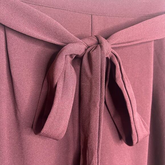 NWOT Alloy Apparel Tall Scarlett Ultra Wide Highest-Rise Burgundy Brown Pant XXL - Picture 4 of 11